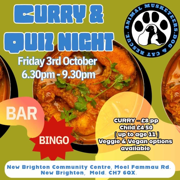 Quiz, Curry & Bingo Night