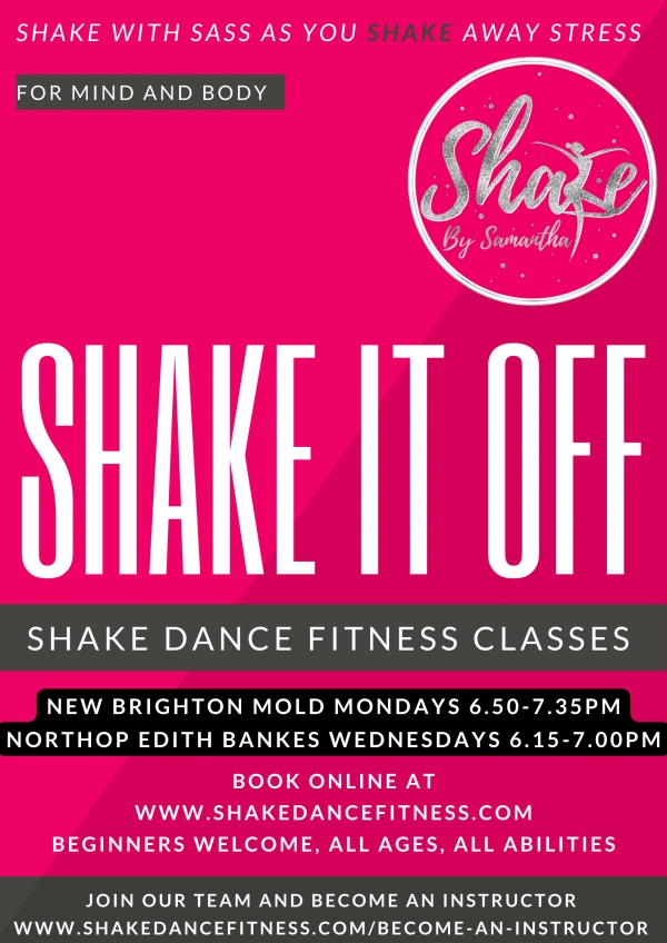 Shake Dance and Fitness; Shake with Sass as you shake away stress!
