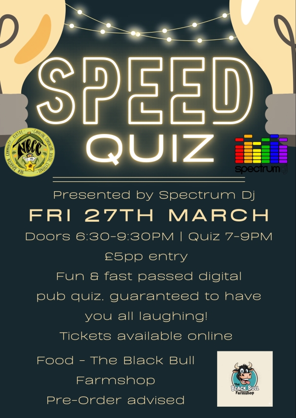 Speed Quiz & Food by The Black Bull Farm Shop